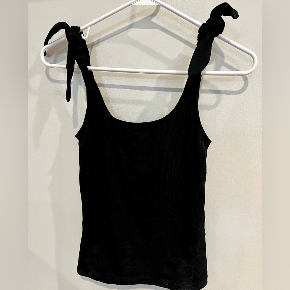 Banana Republic Ribbed Tie Shoulder Tank
